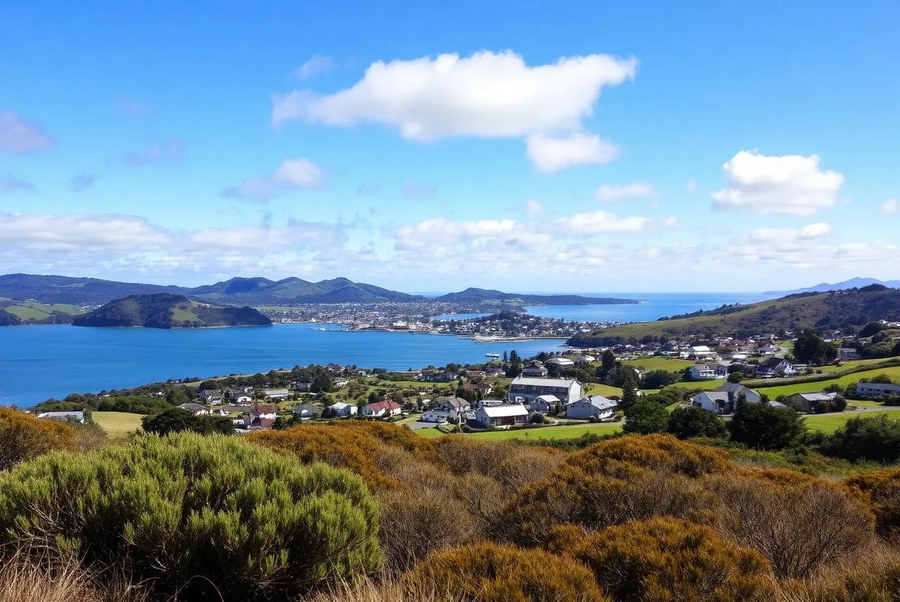 Buildings and grounds on the Porirua coastline, Wellington region